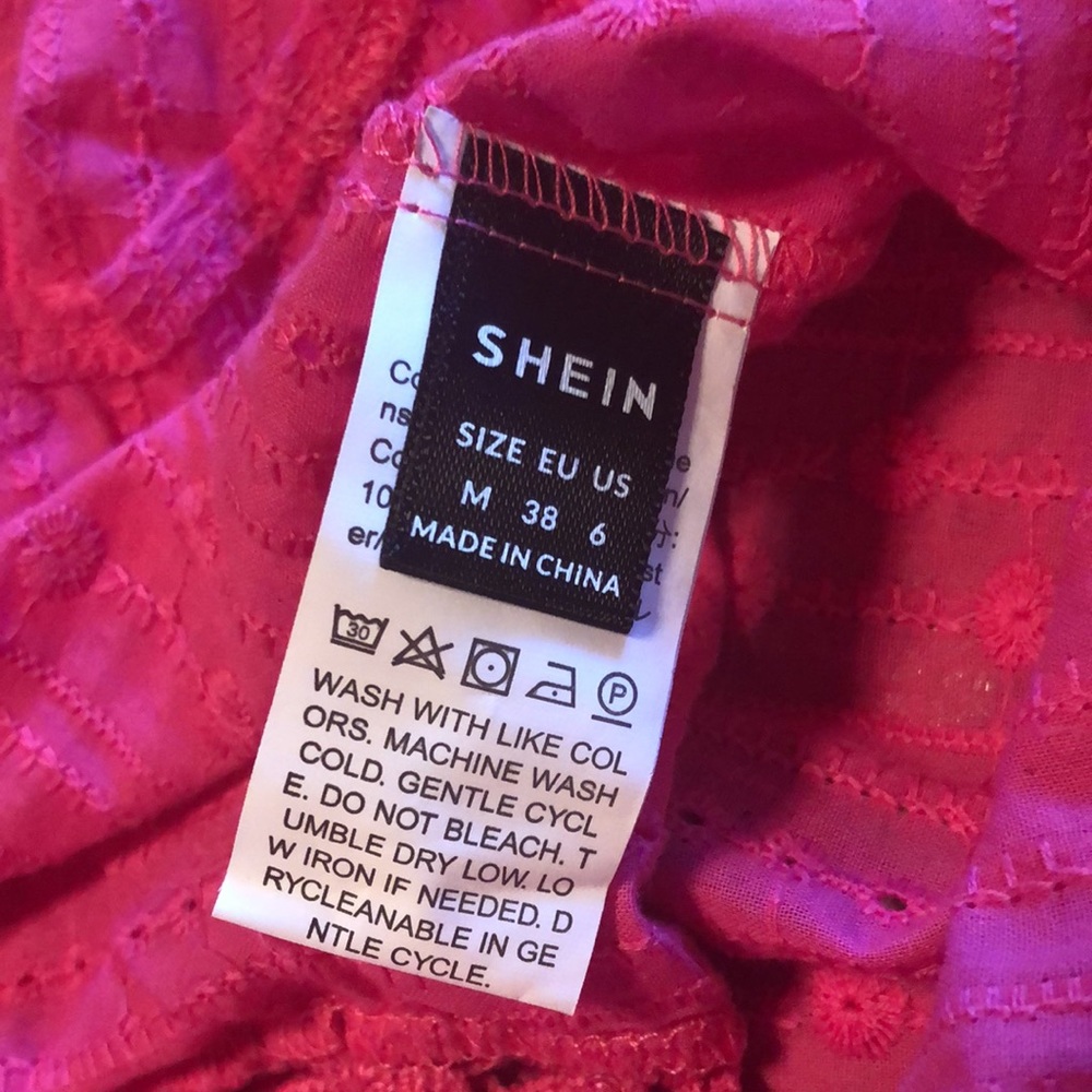 Embroidery style pink summer top - Picture 8 of 8